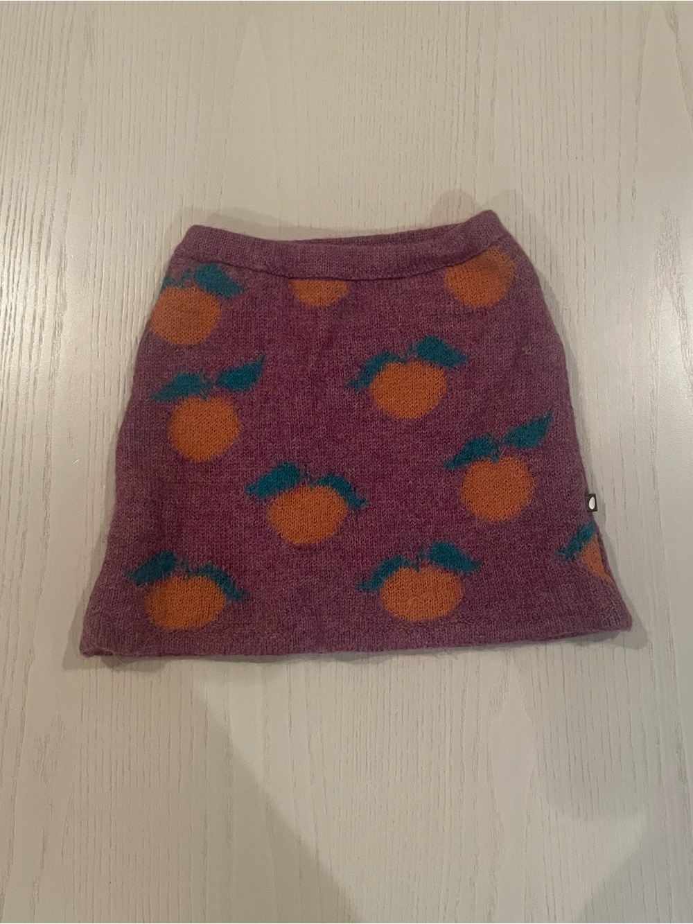 Oeuf Girls 100% Baby Alpaca Clementine Skirt - Size 2
